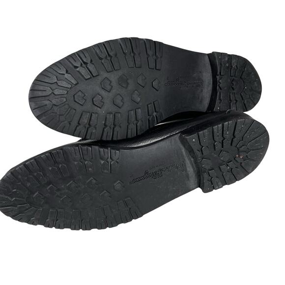 SALVATORE FERRAGAMO‎ Mens Black Classic Penny Loafers Size 9 EE - Picture 9 of 12